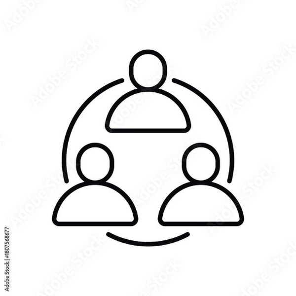 Obraz Teamwork vector icon