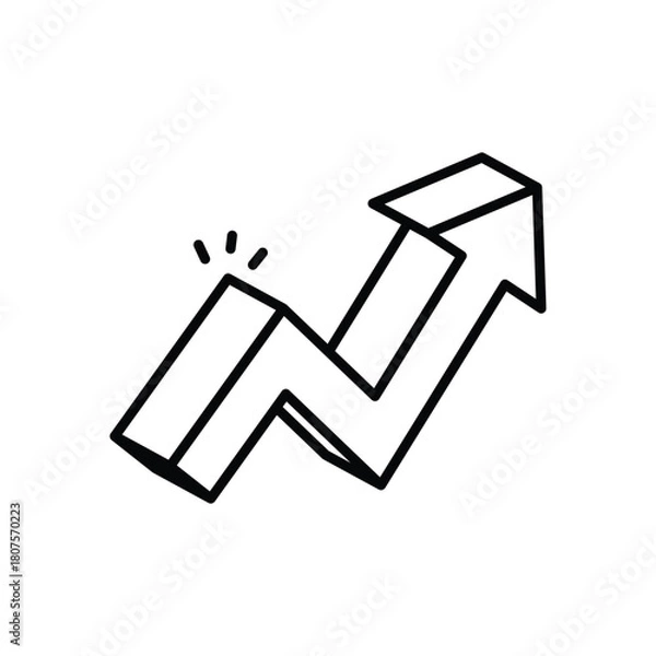 Obraz Growth vector icon