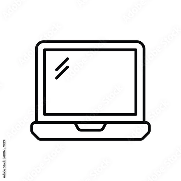 Obraz Laptop vector icon
