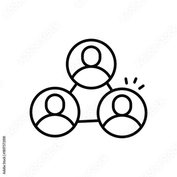 Obraz Networking vector icon