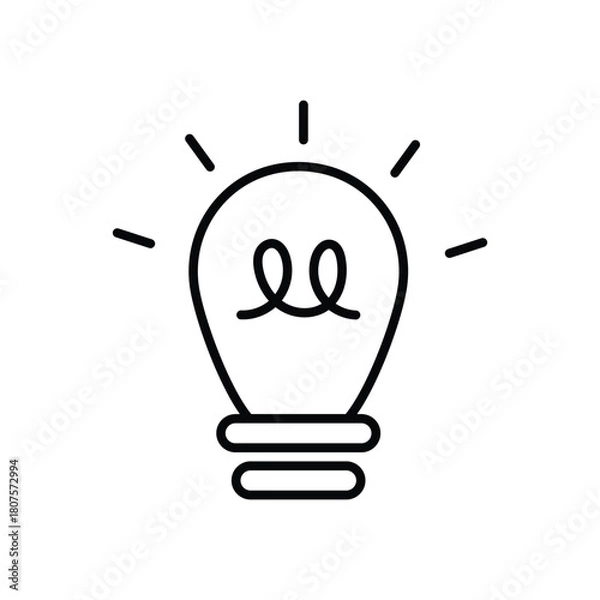 Obraz Idea vector icon