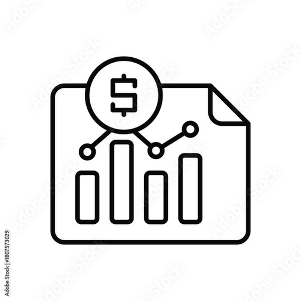 Obraz Stock Market vector icon