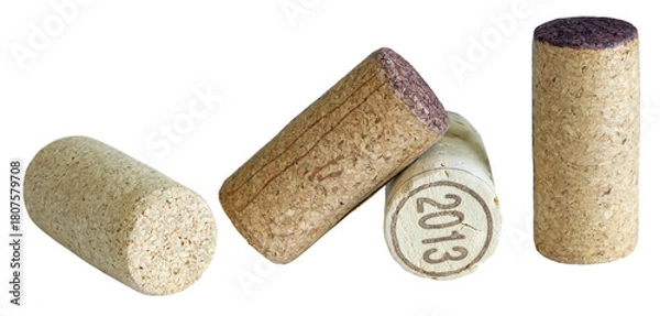 Fototapeta bouchons de liège de bouteilles de vin