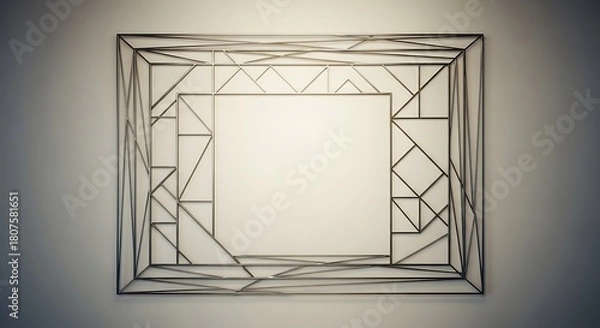 Obraz Geometric frame background with textured surface