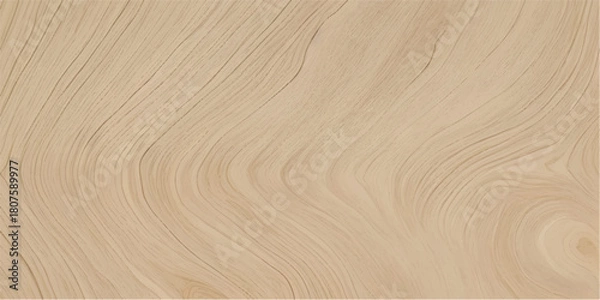 Fototapeta Soft Light Carved Wooden Swirl Pattern with Luxury Organic Texture for Modern Minimalist Backgrounds