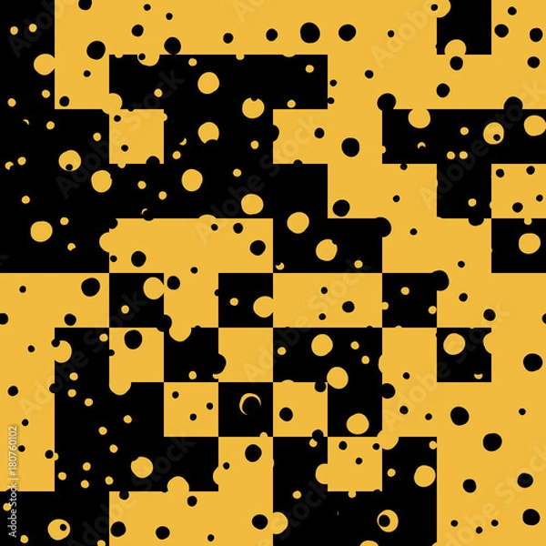 Fototapeta Asymmetrical Seamless Art Camouflage Design