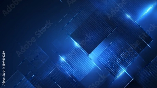 Obraz Dark Blue tech background