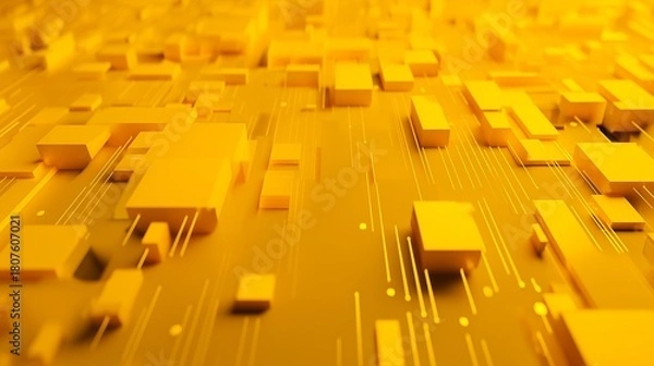 Obraz Yellow high-tech background
