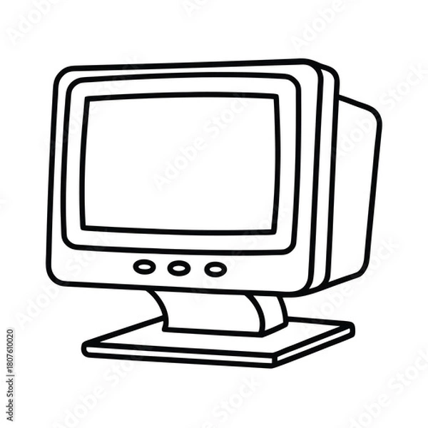 Fototapeta computer monitor icon