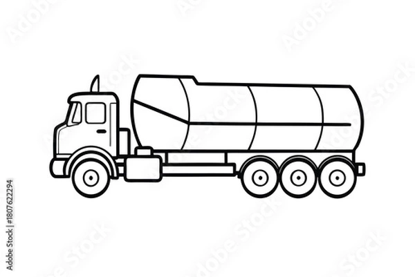 Fototapeta dump truck isolated