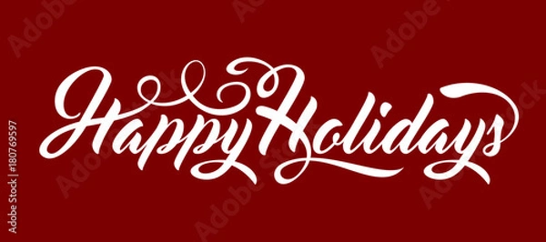 Obraz Happy Holidays text