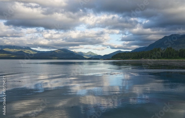 Obraz Sunset in Mud Bay anchorage
