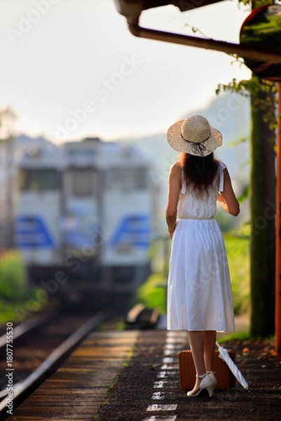 Obraz ローカル線を走るキハ40で帰省
