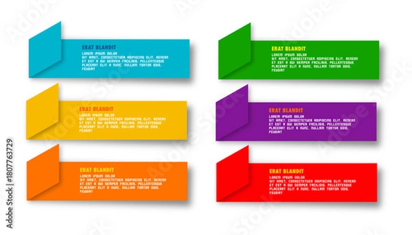 Obraz Colorful Banner Elements