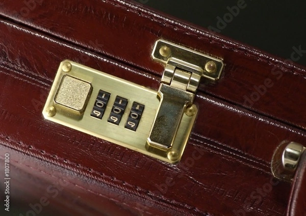 Obraz briefcase with closed lock