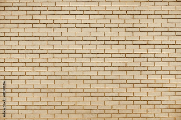 Fototapeta Old beige brick wall background texture