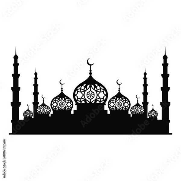 Obraz Abstract geometric design with bold colors and text elements