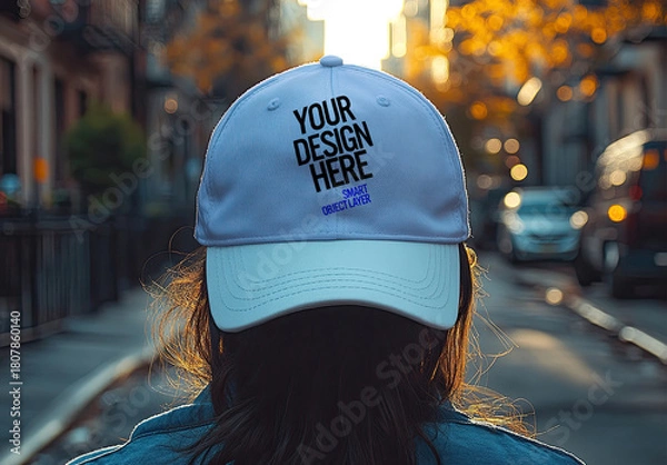 Obraz Isolated Baseball Cap Mockup
