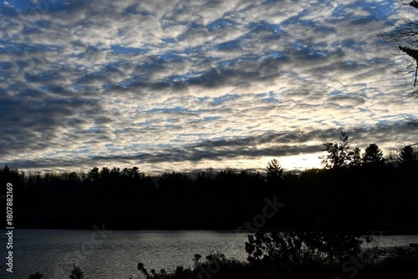 Obraz sunset over the lake