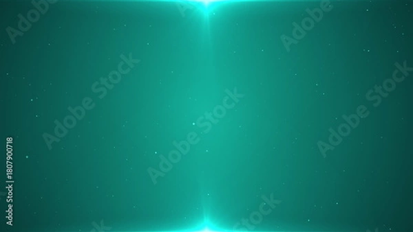 Obraz Teal Particle Background with Clean Light Frame - Seamless Loop