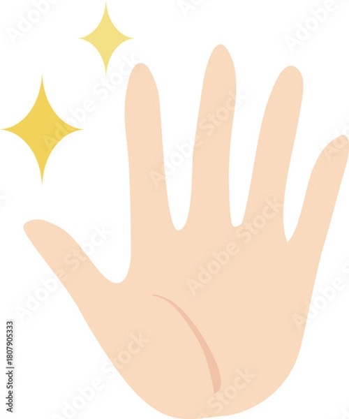 Obraz ピカピカの手