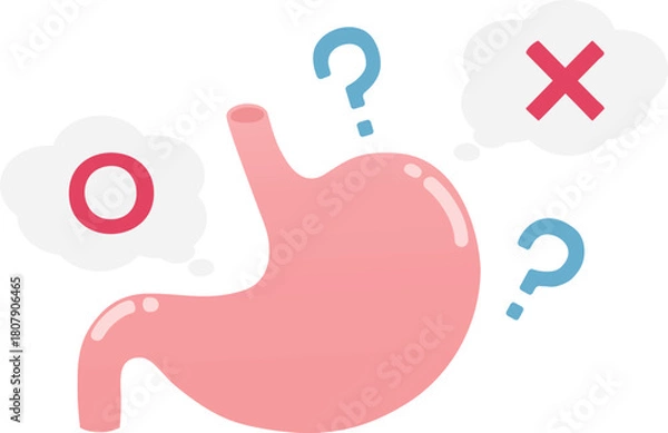 Fototapeta 胃に関する疑問
