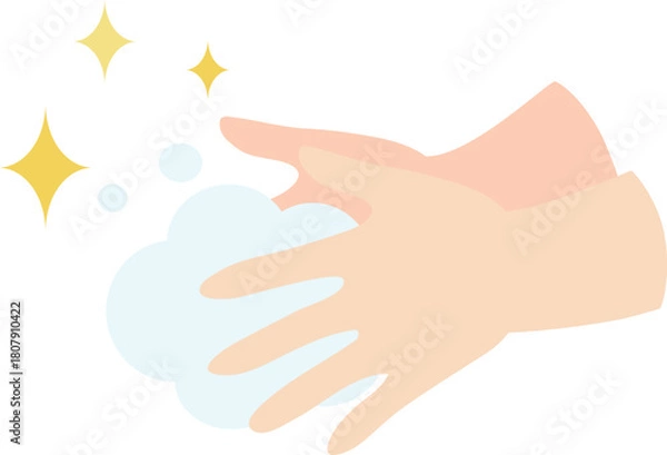 Obraz 石鹸での手洗い