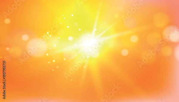 Obraz Bright yellow flame background. Colorful smooth light lines background.