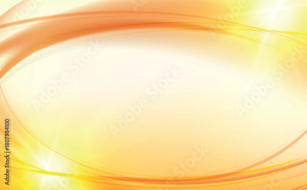 Obraz Bright yellow flame background. Colorful smooth light lines background.