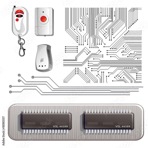 Fototapeta microcircuit