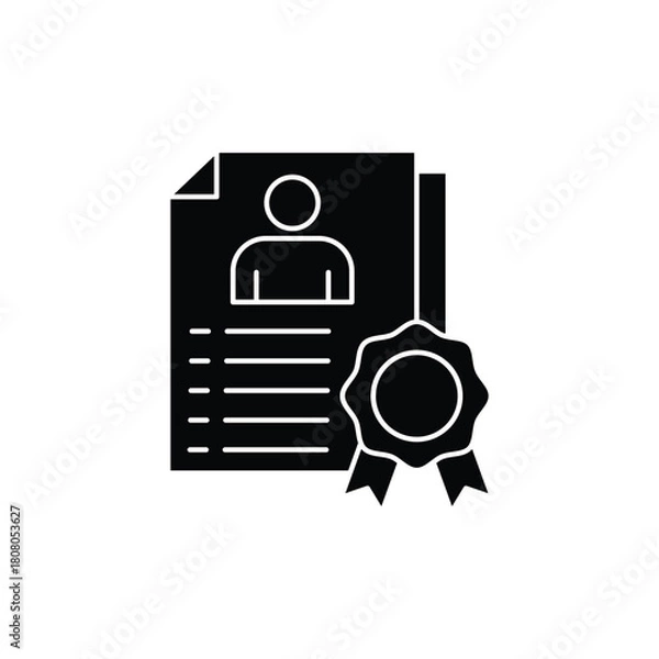 Fototapeta Black silhouette of a person jumping over a gap in a split staircase, symbolizing overcoming obstacles or a trap.