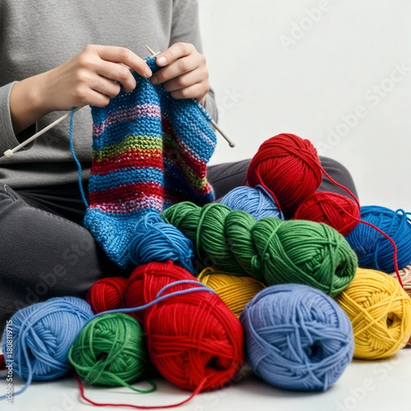 Obraz 뜨개질 털실 스웨터