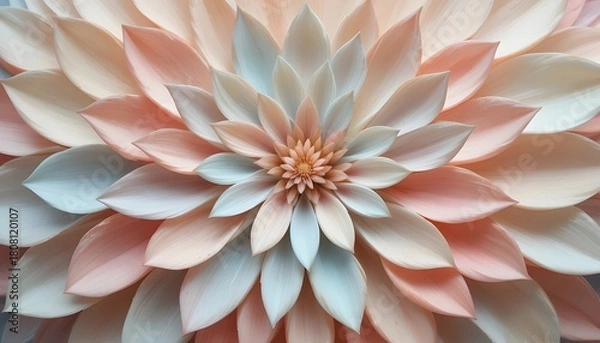 Obraz Pastel petals arranged in a gentle circular pattern