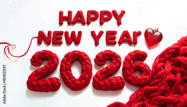 Obraz words Happy New Year 2026