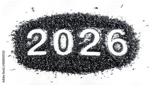 Obraz words Happy New Year 2026