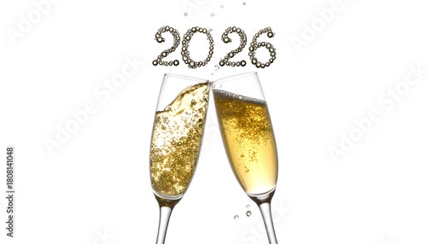 Obraz words Happy New Year 2026