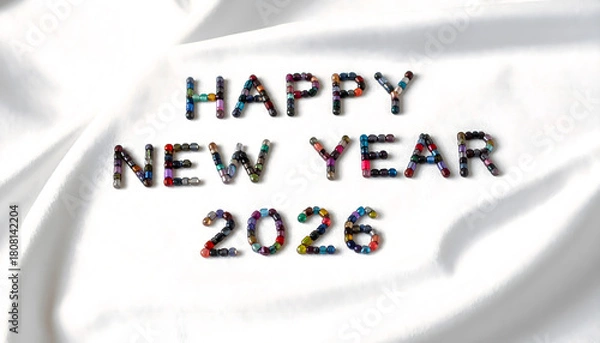 Obraz words Happy New Year 2026