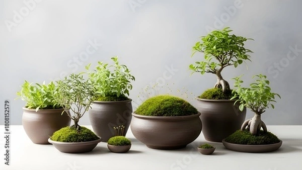 Obraz Wabi-Sabi Botanical Garden Calendar Page