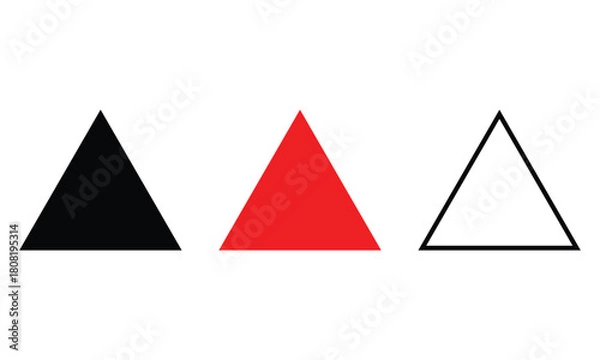 Fototapeta simple triangle symbol vector art.