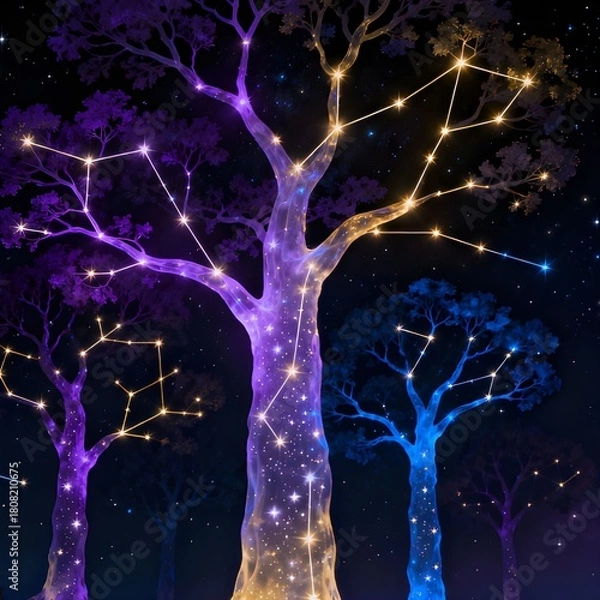 Obraz Astral Grove of Living Constellations