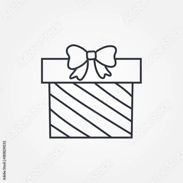 Fototapeta gift box icon symbol illustration vector eps10 logo template design pattern seamless bright minimal design flat design realistic style simple design modern design