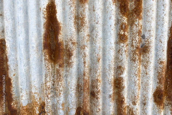 Obraz Rusted zinc background, iron texture