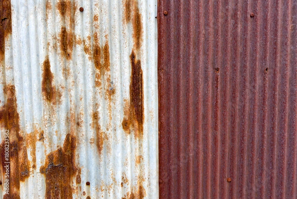Obraz Rusted zinc background, iron texture