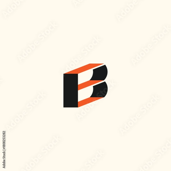 Obraz LB logo design vector 