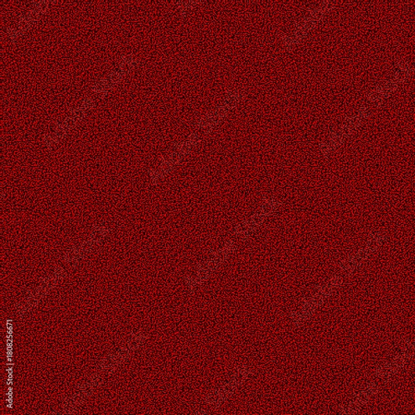 Fototapeta High-energy abstract background featuring an intense red and orange noise texture overlaid with a repeating geometric pattern of darker red diamond shapes and diagonal stripes. 