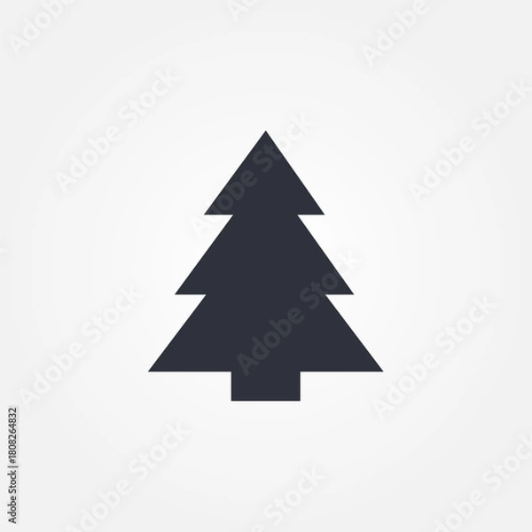 Fototapeta christmas tree icon symbol illustration vector eps10 logo template design pattern seamless bright minimal design flat design realistic style simple design modern design