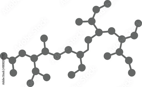 Obraz Print Grayscale Abstract Network Diagram, Connected Nodes Structure Vector illustration