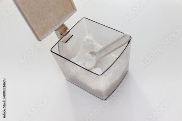 Obraz 白砂糖と計量スプーン