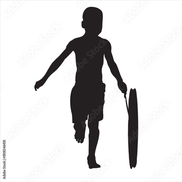 Fototapeta the boy is playing