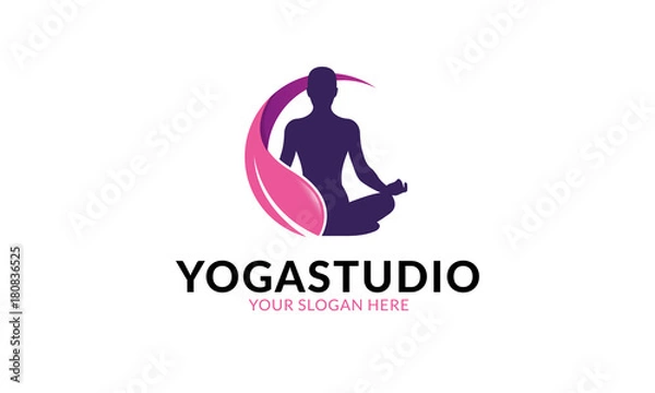 Fototapeta Yoga Studio Logo